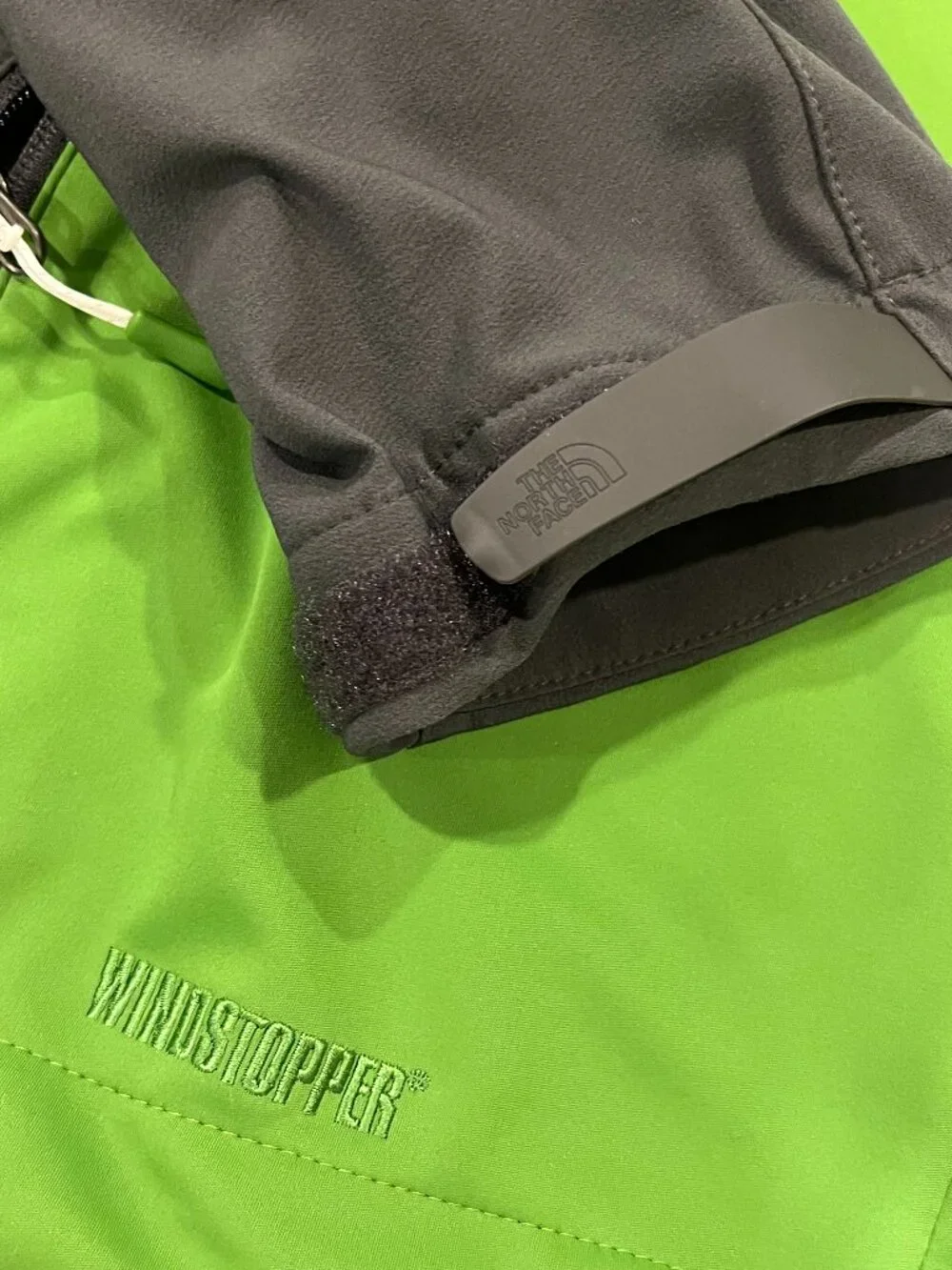 North Face Men's Full Zip Summit Series Windstopper Jacket, Green Gray, XXL